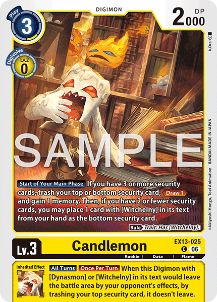 Candlemon, Chivalrous XIII · EX13-025