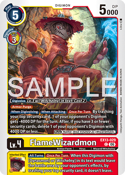 FlameWizardmon, Chivalrous XIII · EX13-029
