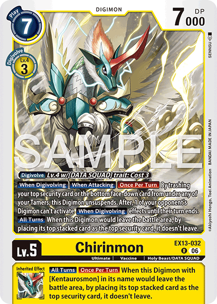 Chirinmon, Chivalrous XIII · EX13-032