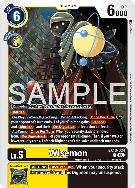 Wisemon, Chivalrous XIII · EX13-034