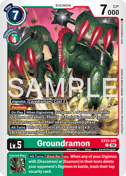 Groundramon, Chivalrous XIII · EX13-041