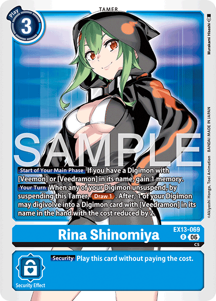 Rina Shinomiya, Chivalrous XIII · EX13-069