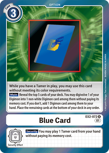 Blue Card, Digital Hazard · EX2-072