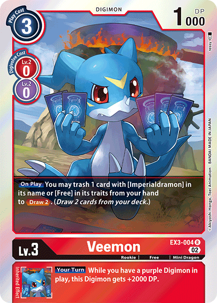 Veemon, Draconic Roar · EX3-004