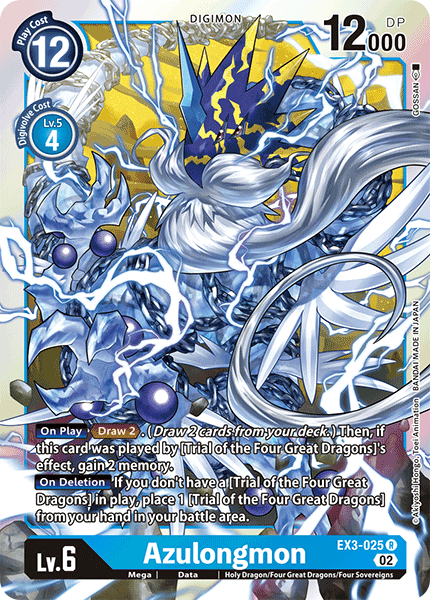 Azulongmon, Revision Pack Cards · EX3-025