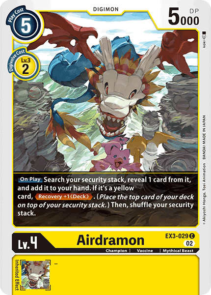 Airdramon, Draconic Roar · EX3-029