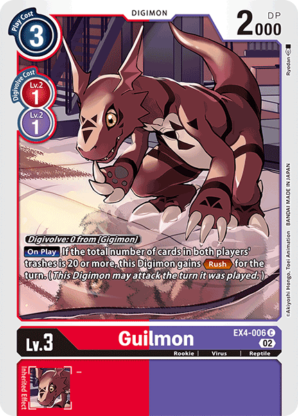 Guilmon, Alternative Being Booster · EX4-006