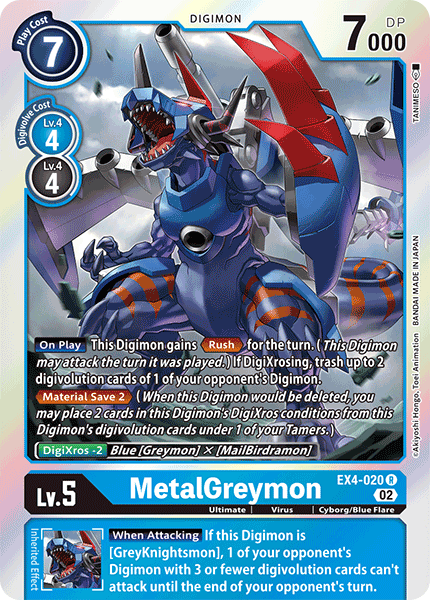 MetalGreymon, Alternative Being Booster · EX4-020