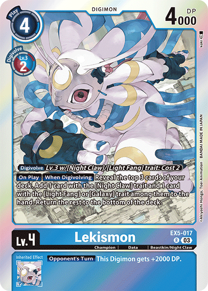 Lekismon, Animal Colosseum · EX5-017