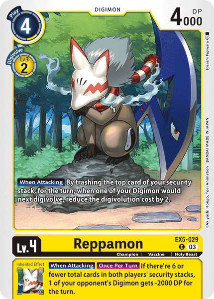 Reppamon, Animal Colosseum · EX5-029