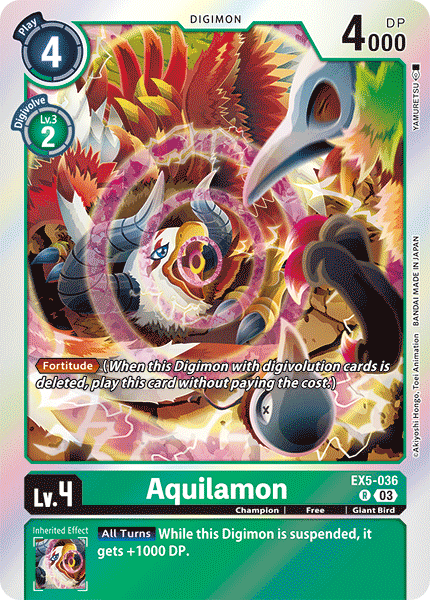 Aquilamon, Animal Colosseum · EX5-036