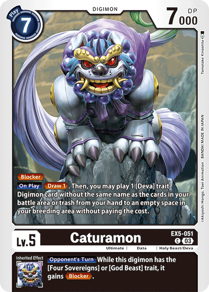 Caturamon, Animal Colosseum · EX5-051