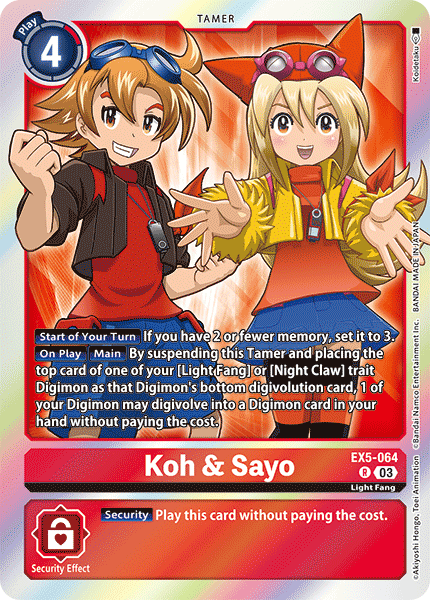 Koh & Sayo, Animal Colosseum · EX5-064