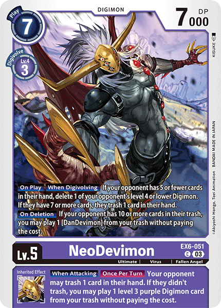 NeoDevimon, Infernal Ascension · EX6-051