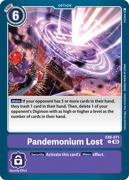 Pandemonium Lost, Infernal Ascension · EX6-071