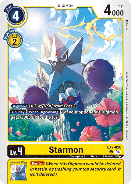 Starmon, Digimon LIBERATOR · EX7-026