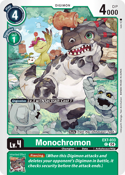 Monochromon, Digimon LIBERATOR · EX7-033