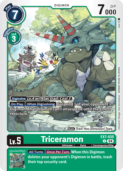 Triceramon, Digimon LIBERATOR · EX7-035