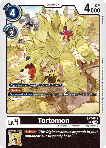 Tortomon, Digimon LIBERATOR · EX7-041