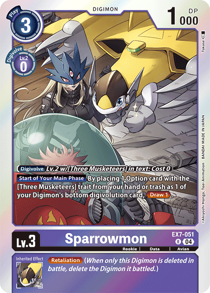 Sparrowmon, Digimon LIBERATOR · EX7-051