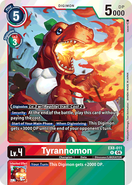 Tyrannomon, Chain of Liberation · EX8-011