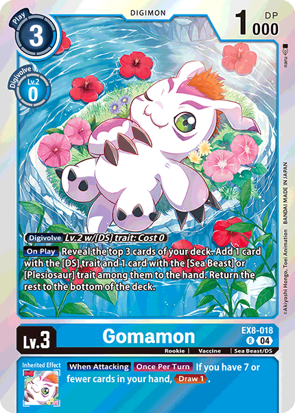 Gomamon, Chain of Liberation · EX8-018