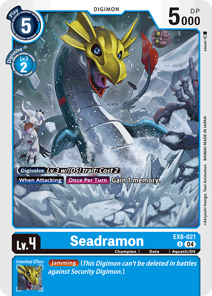Seadramon, Chain of Liberation · EX8-021