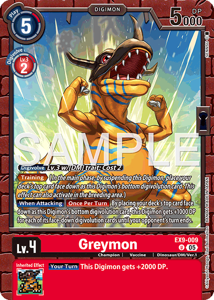 Greymon, Versus Monsters · EX9-009