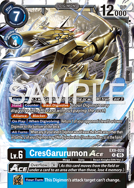 CresGarurumon ACE, Versus Monsters · EX9-020