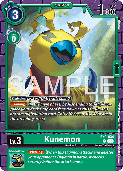 Kunemon, Versus Monsters · EX9-034