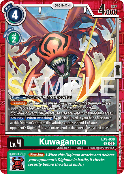 Kuwagamon, Versus Monsters · EX9-038