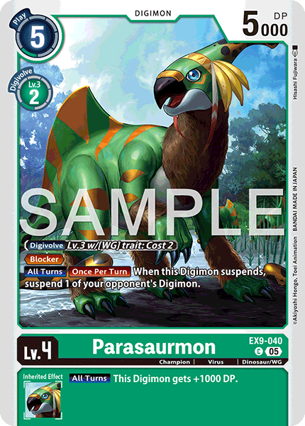 Parasaurmon, Versus Monsters · EX9-040