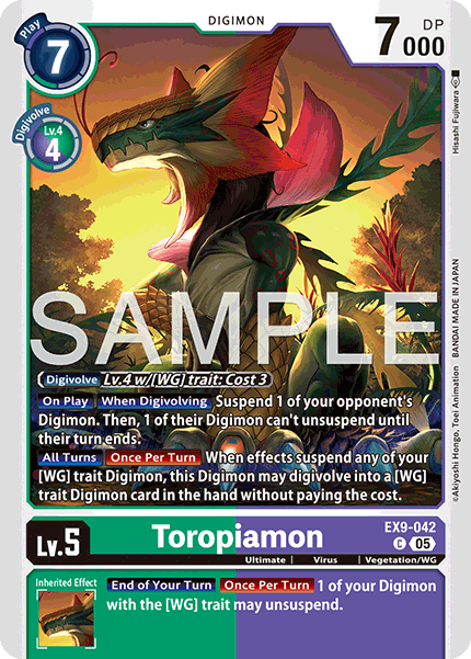 Toropiamon, Versus Monsters · EX9-042