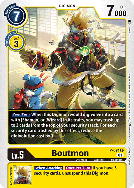 Boutmon, Digimon Promotion Cards · P-074