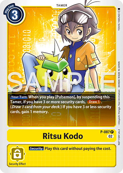 Ritsu Kodo, Digimon Promotion Cards · P-087
