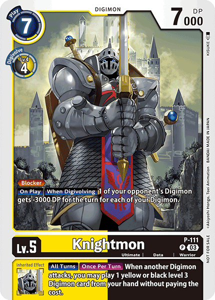 Knightmon, Digimon Promotion Cards · P-111