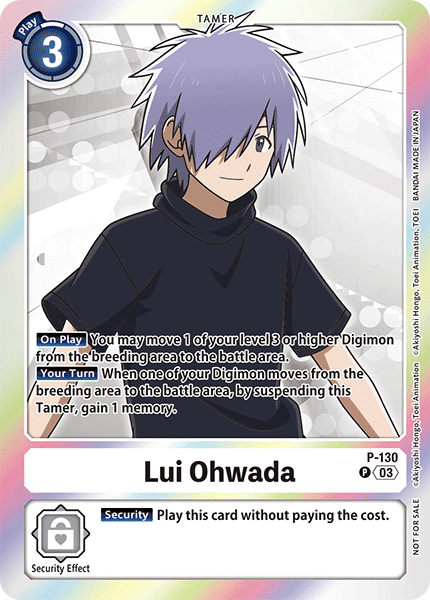 Lui Ohwada, Digimon Demo Deck Exclusive Cards · P-130