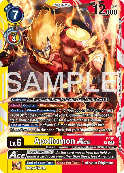 Apollomon ACE, Limited Card Pack -Another Knight- · P-191