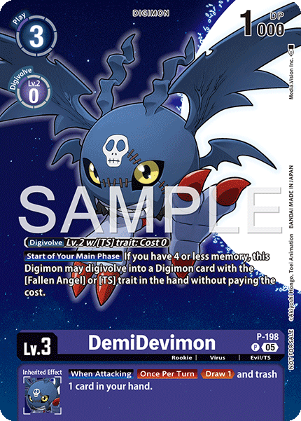 DemiDevimon, Digimon Promotion Cards · P-198