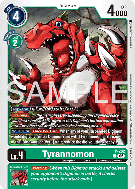 Tyrannomon, Limited Card Pack -Final Crest- · P-202