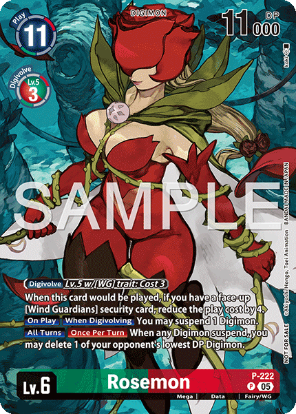 Rosemon, Digimon Promotion Cards · P-222
