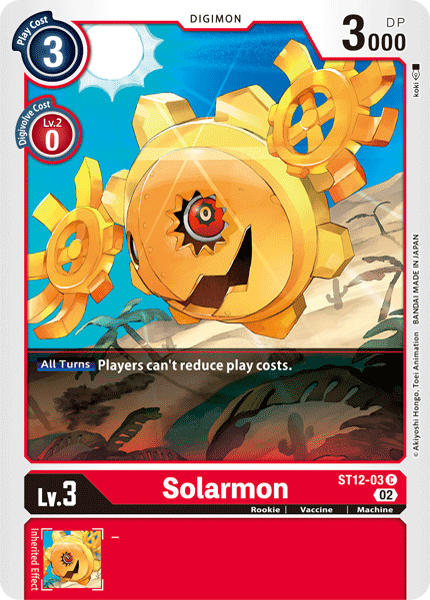 Solarmon, Advanced Booster Digimon Generation · ST12-03