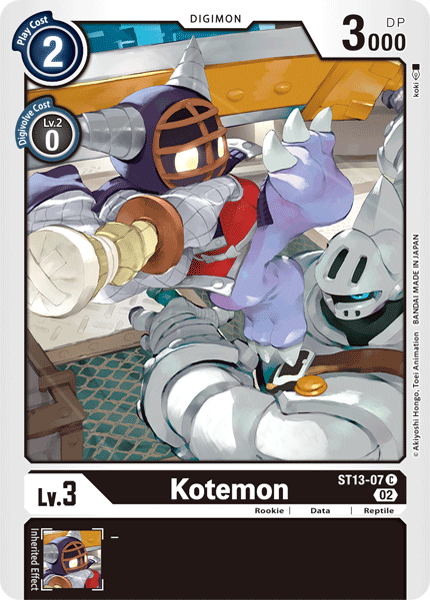 Kotemon, Starter Deck 13: Ragnaloardmon · ST13-07
