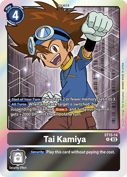 Tai Kamiya, Starter Deck 15: Dragon of Courage · ST15-14