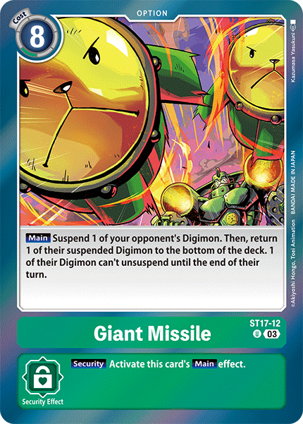 Giant Missile, Starter Deck 17: Double Typhoon Advanced Deck Set Pre-Release Cards · ST17-12