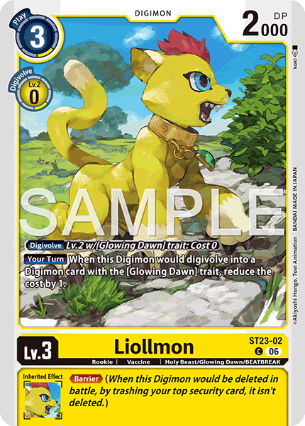 Liollmon, Starter Deck 23: Beatbreak Release Event Cards · ST23-02