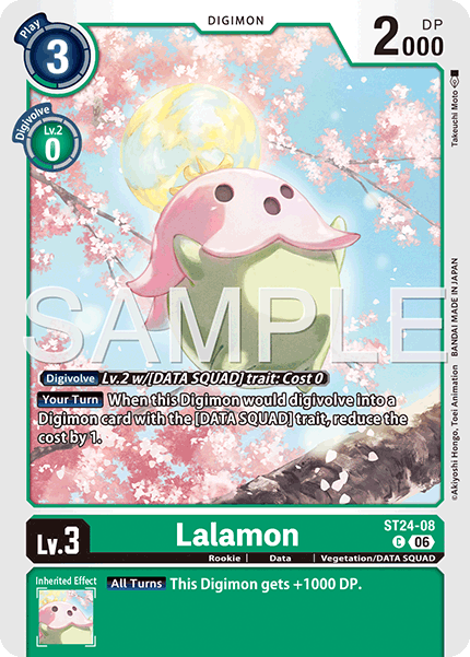 Lalamon, Starter Deck 24: Data Squad Release Event Cards · ST24-08