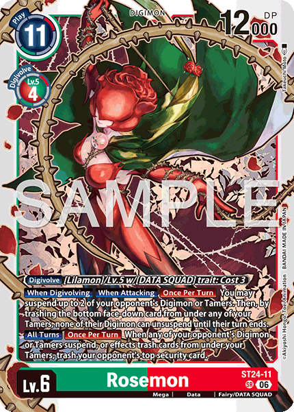 Rosemon, Starter Deck 24: Data Squad Release Event Cards · ST24-11