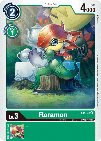 Floramon, Starter Deck 04: Giga Green · ST4-02