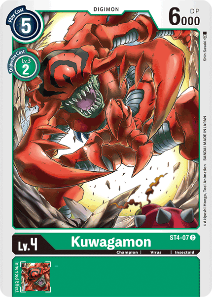 Kuwagamon, Starter Deck 04: Giga Green · ST4-07